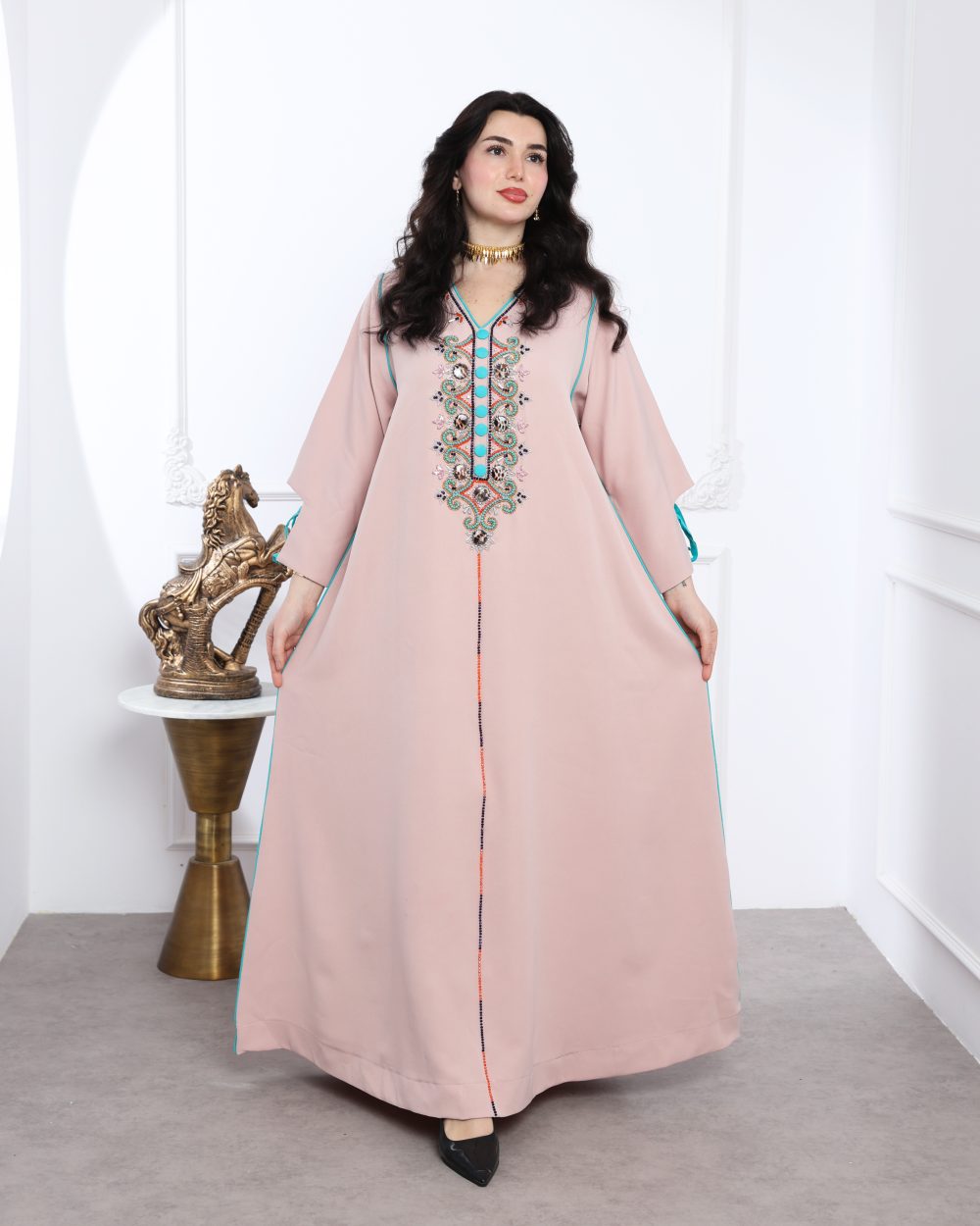 جلابيه كويتي تصميم مغربي شك